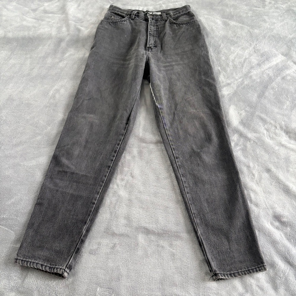 Vintage Stefano International Women's Black Denim Wash High Waist Jeans‎ Sz 10